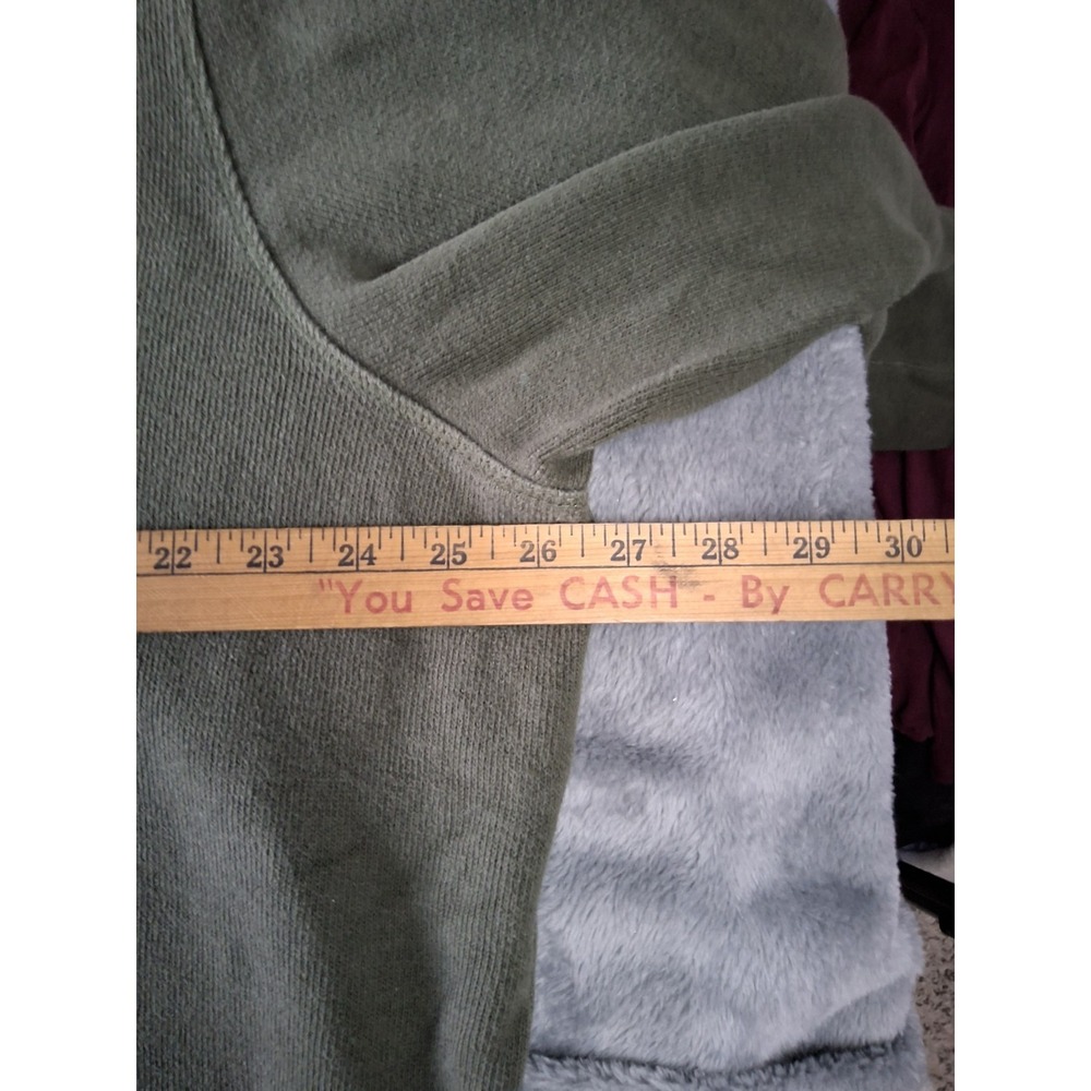 Mens Eddie Bauer Size XXL Green 1/4 Zip Long Sleeve Sweater Outdoors Preppy - Picture 6 of 11
